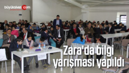 Zara’da bilgi yarışması yapıldı