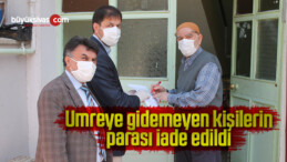 Umreye gidemeyen kişilerin parası iade edildi