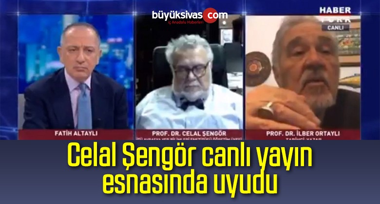 Celal Şengör canlı yayın esnasında uyudu