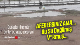 Çevre Yolu Adliyenin Yanı Başı AVM’ye Giden Yolda Vok Akıyor!