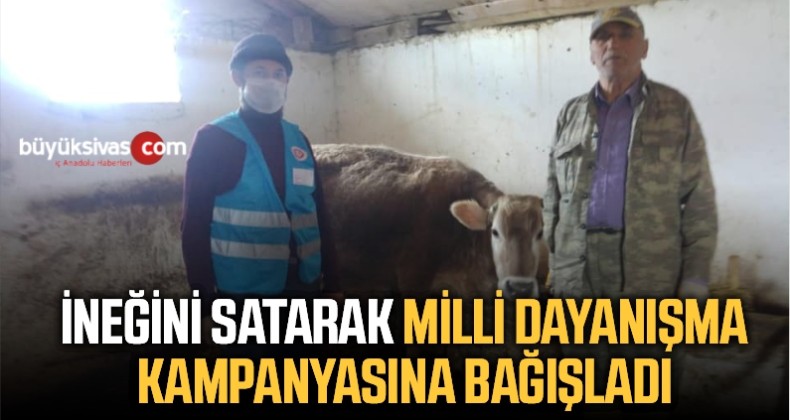 İneğini Satarak, Milli Dayanışma Kampanyasına Bağışladı