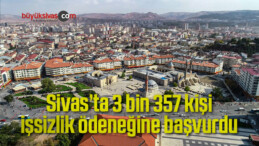 Sivas’ta 3 bin 357 kişi işsizlik ödeneğine başvurdu