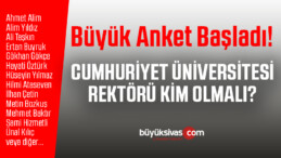 Cumhuriyet Üniversitesi Rektörü Kim Olmalı? Ankete Oy Ver!