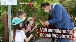 Validen çocuklara sürpriz