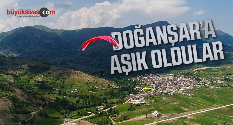 Doğanşar, yamaç paraşütçülerinin nefesini kesti