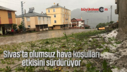 Sivas’ta olumsuz hava koşulları etkisini sürdürüyor