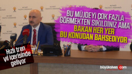 Bakan Karaismailoğlu’ndan hızlı tren müjdesi