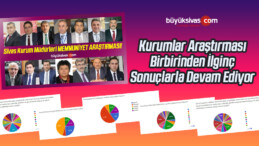 Sivas Kurumlar Araştırması İlginç Sonuçlarla Devam Ediyor!