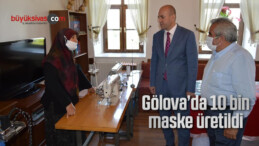 Gölova’da 10 bin maske üretildi