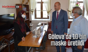 Gölova’da 10 bin maske üretildi