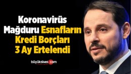 Koronavirüs Mağduru Esnafların Kredi Borçları 3 Ay Ertelendi