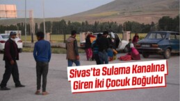 Sulama Kanalına Giren İki Çocuk Boğuldu