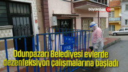 Odunpazarı Belediyesi evlerde dezenfeksiyon çalışmalarına başladı