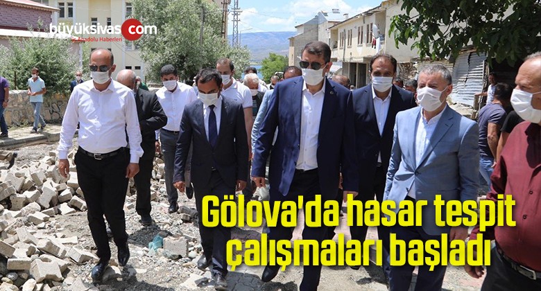 Gölova’da hasar tespit çalışmaları başladı