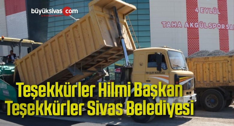 Teşekkürler Hilmi Başkan!