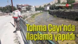 Tohma Çayı’nda ilaçlama yapıldı