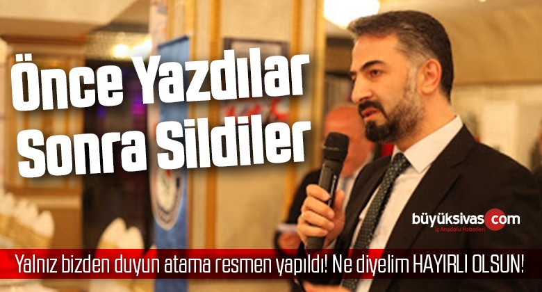 Hakan Yekbaş’ın Görevlendirmesi Önce Yazıldı Sonra Silindi! Şuan Hiç Erişim Yok!