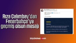 Rıza Çalımbay’dan Fenerbahçe’ye geçmiş olsun mesajı