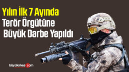 Yılın ilk 7 ayında terör örgütüne büyük darbe