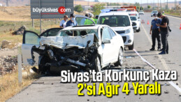 Lüks otomobil hurdaya döndü, 2’si ağır 4 kişi yaralandı