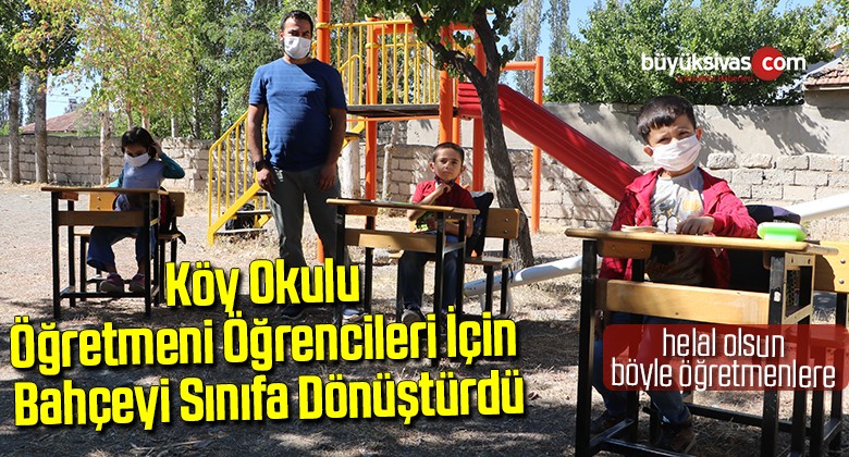 Köy okulu öğretmeninden örnek davranış