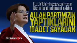 Meral Akşener: Allah bizim gayretlerimizi ibadet sayacak inşallah