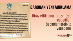 Sivas Barosu Seçim Yapmak için itiraz Etti! itirazı Mahkeme Reddetti