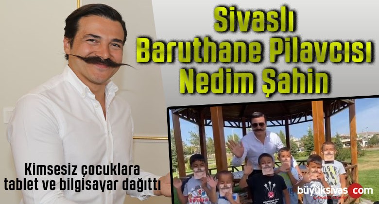 Sivaslı Baruthane Pilavcısı Nedim Şahin Çocuklara Tablet Dağıttı