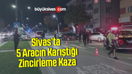 Sivas’ta Son Dakika! 5 Araç Birbirine Girdi