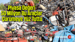 Piyasa değeri 50 milyon, bu araçlar çürümeye yüz tuttu