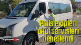 Altınyayla’da okul servisleri denetlendi