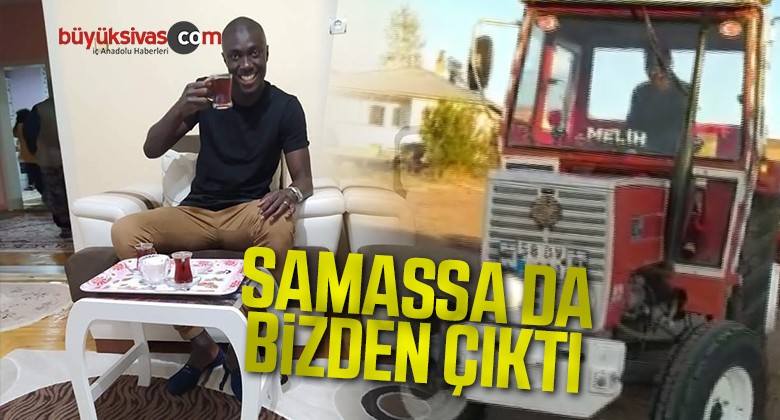 Mamadou Samassa, bir gününü köyde geçirerek gönülleri fethetti