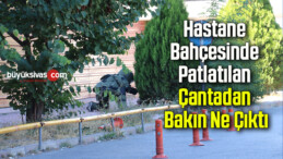 Hastane bahçesinde şüpheli valiz alarmı