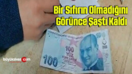 Bir sıfırın olmadığını görünce şaştı kaldı