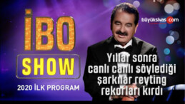 14 Kasım ibo Show ‘da İbrahim Tatlıses’in programında söylediği şarkılar