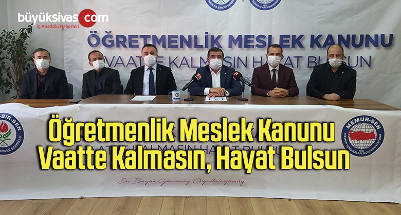 Öğretmenlik Meslek Kanunu vaatte kalmasın, hayat bulsun