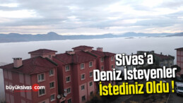 Kelkit vadisinde sis denizi oluştu