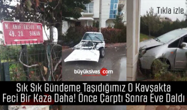 Sivas merkez il jandarma komutanlığı mevkiinde trafik kazası