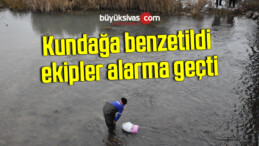 Kundağa benzetilen poşet ekipleri alarma geçirdi