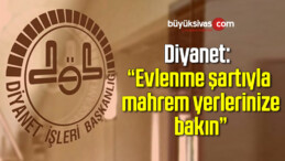 Diyanet: Evlenme şartıyla mahrem yerlerinize bakın