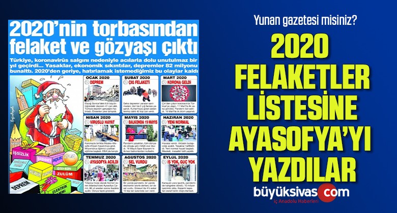 Sözcü gazetesi Ayasofya’nın ibadete açılmasını felaket olarak gördü