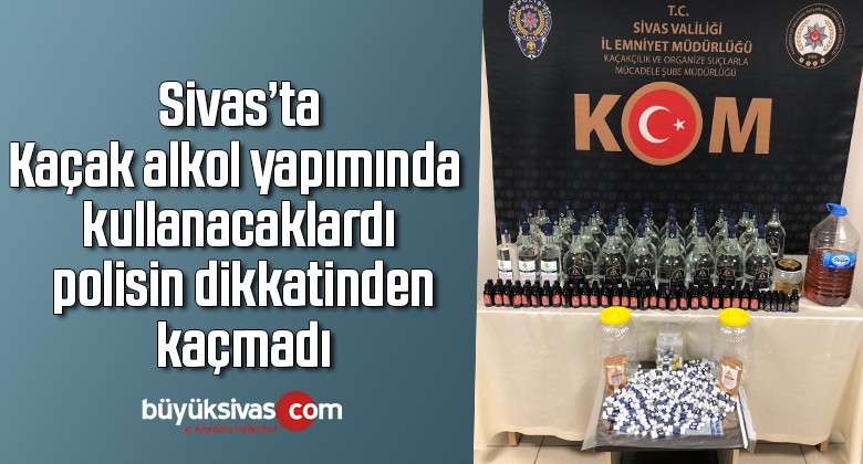 Kaçak alkol yapımında kullanacaklardı, polisin dikkatinden kaçmadı