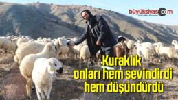 Kuraklık onları hem sevindirdi hem düşündürdü