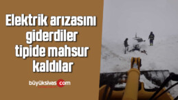 Elektrik arızasını giderdiler, tipide mahsur kaldılar