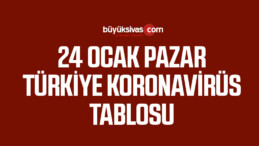 24 OCAK Türkiye’de koronavirüs raporu