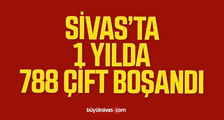 Sivas’ta 1 Yılda 788 Çift Boşandı