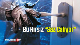 Bu Hırsızın Sanatsal Yönü Gelişmiş ” Saz Çalıyor “…