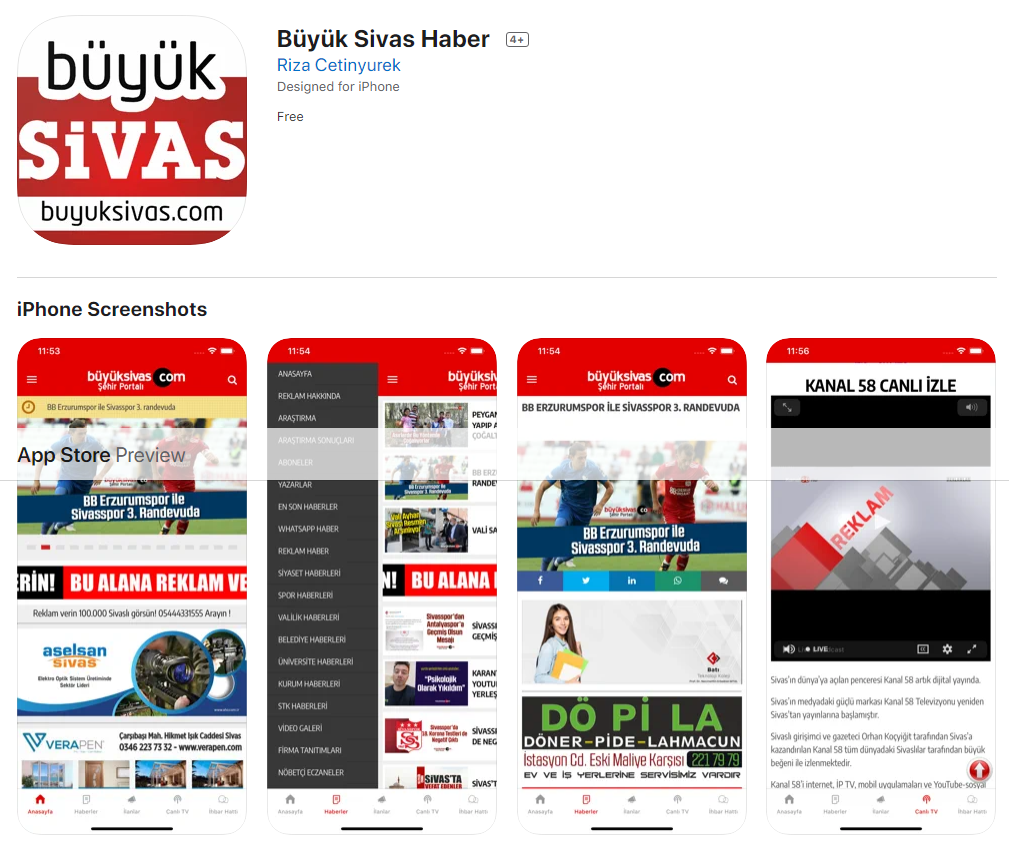 Sivas Haber AppStore