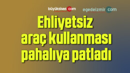 Ehliyetsiz araç kullanması pahalıya patladı