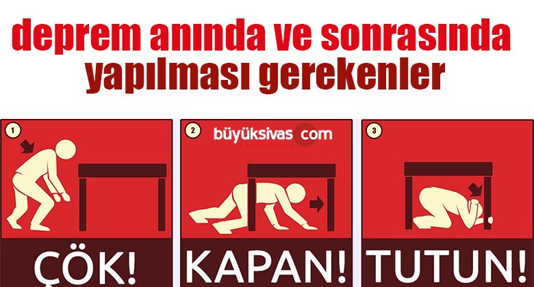 deprem anında ve sonrasında yapılması gerekenler